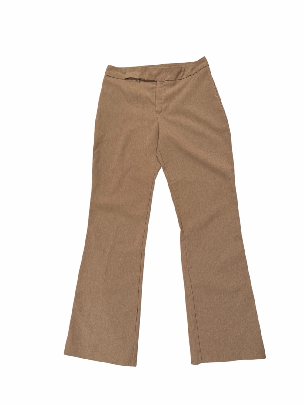 A. Byer Brown Solid Dress Pants Flat Front Button Closure/Accents size 11